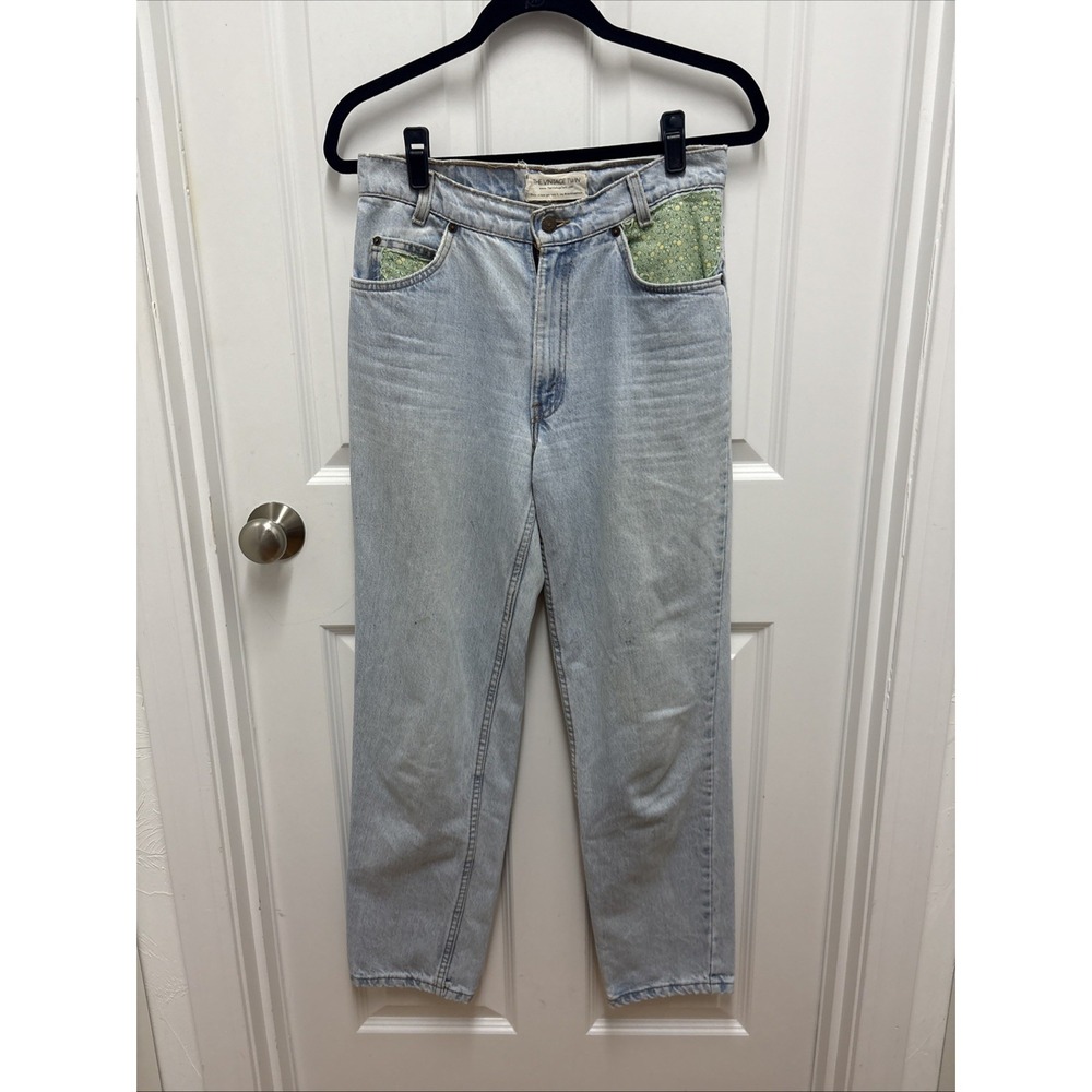 Vintage 90s Levis 550 Orange Tab Light Wash Relaxed Fit Denim Jeans Size 30